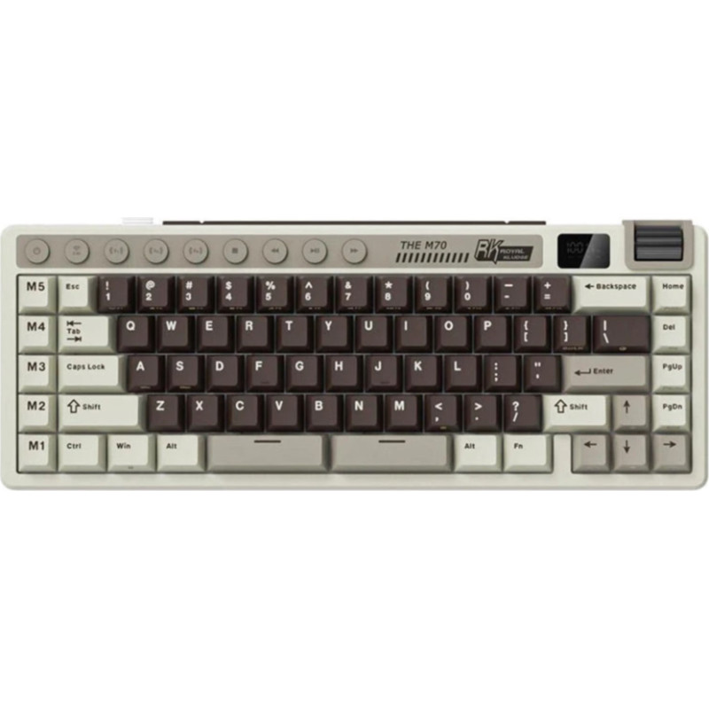 Royal Kludge M70 Mocha Grey, Creamy Switch, US