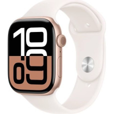 Apple Watch Series 10 GPS + Cellular 46 mm Rose Gold Aluminium Case with Light Blush Sport Band - M/L