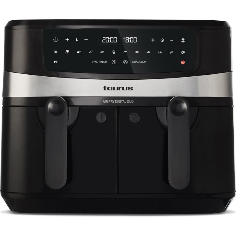Taurus Air Fry Digital Duo Double 9 L 2200 W Hot air fryer Black