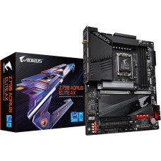 Gigabyte Z790 AORUS ELITE AX Motherboard - Supports Intel Core 14th CPUs, 16*+2+１ Phases Digital VRM, up to 7600MHz DDR5 (OC), 4xPCIe 4.0 M.2, Wi-Fi 6E, 2.5GbE LAN, USB 3.2 Gen 2x2