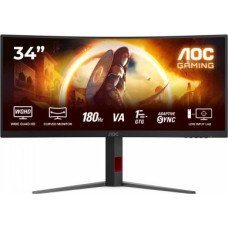AOC Monitor CU34G4 34 inches 180Hz Curved VA HDMIx2 DP HAS