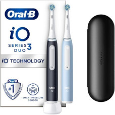 Oral-B Elektrinis dantų &scaron;epetėlis Oral-B iO3 Matt Black/Ice Blue Duo