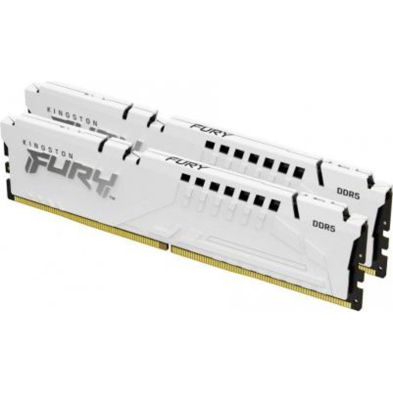 Kingston Memory DDR5 Fury Beast 32GB(2*16GB)/6400 CL32 EXPO white