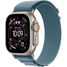 Apple Watch Ultra 3 (2025) GPS + Cellular 5G 49mm Natural Titanium Case with Light Alpine Trail Loop Strap Large EU MEWP4