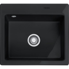 Franke Faucet, Mythos MTK 610-58, 2 pre-drilled holes, 124.0335.851, onyx (black)