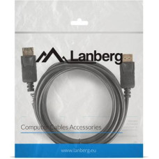 Lanberg CA-DPDP-10CC-0030-BK DisplayPort cable 3 m Black