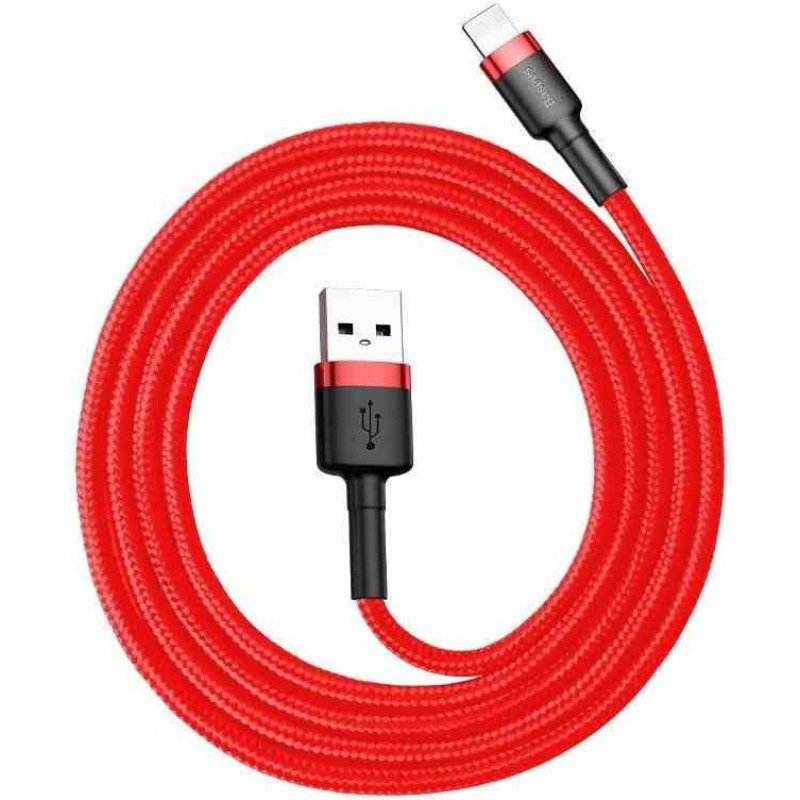 Baseus Cafule USB Lightning Cable 2,4A 0,5m (Red)