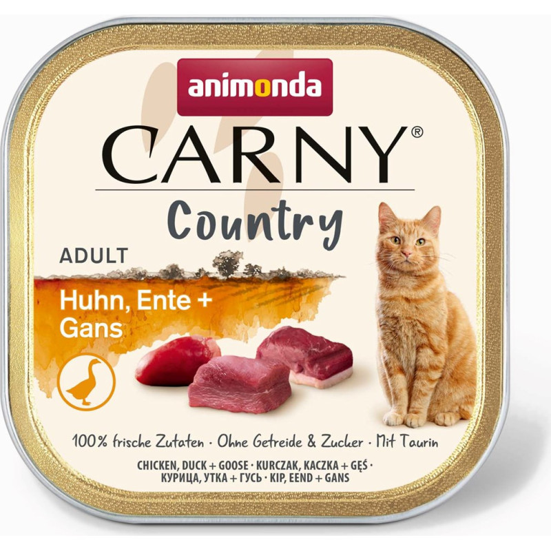 Animonda Carny Country Chicken, Duck + Goose - wet cat food - 100 g