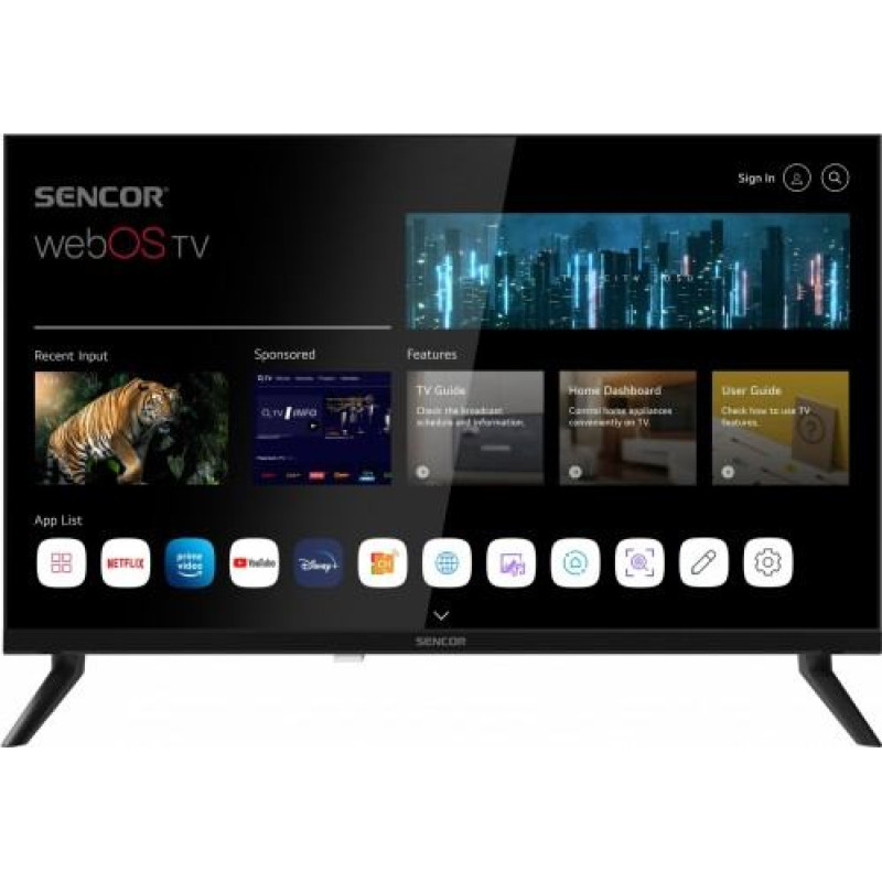 Sencor TV 24 inches SMART webOS LG DVB-T/T2/C/S/S2 BT5