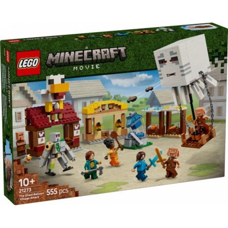 Lego Klocki Minecraft 21273 Atak balonowego Ghasta na wioskę
