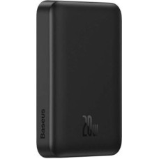 Baseus Power Bank Magnetic Mini Wireless Fast charging (With Xiaobai Type-C to Type-C 60W(20V/3A) 0.5m) MagSafe 15W / PD 20W, 10000 mAh, Black (PPCX070001)