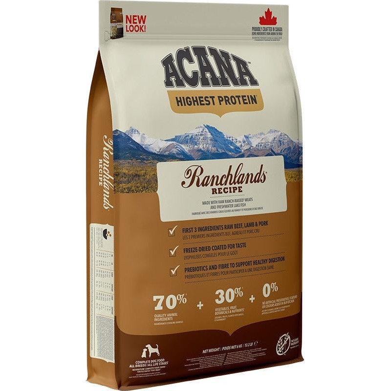 Acana Highest Protein Ranchlands Dog - dry dog food - 6kg