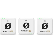 Rode R&Oslash;DE Wireless ME Dual White - compact wireless microphone system with two transmitters for two-channel recording