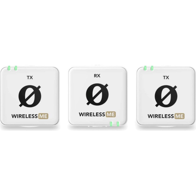 Rode R&Oslash;DE Wireless ME Dual White - compact wireless microphone system with two transmitters for two-channel recording