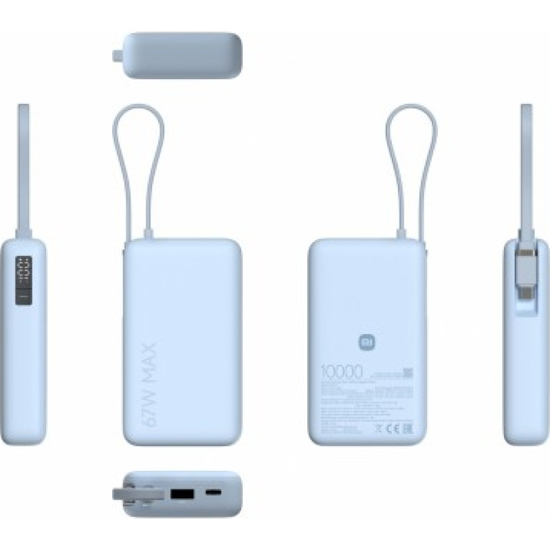 Xiaomi PowerBank 10000 (Integrated Cable) 67W Ice Blue