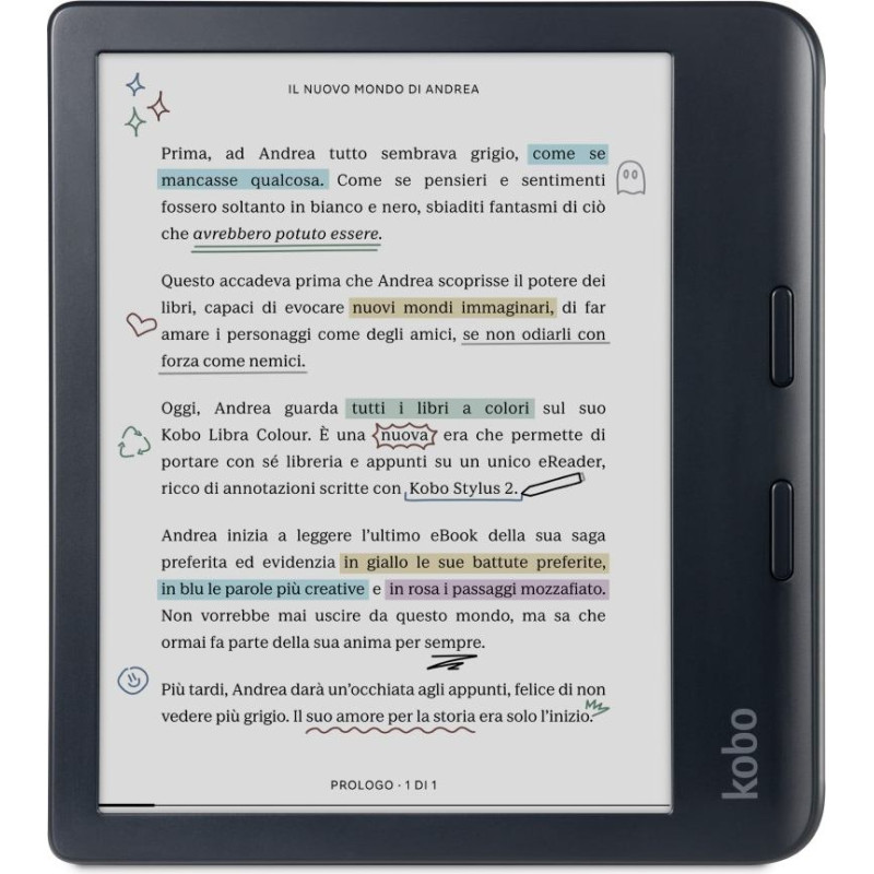 Kobo Rakuten Kobo Libra Colour e-book reader Touchscreen 32 GB Wi-Fi Black