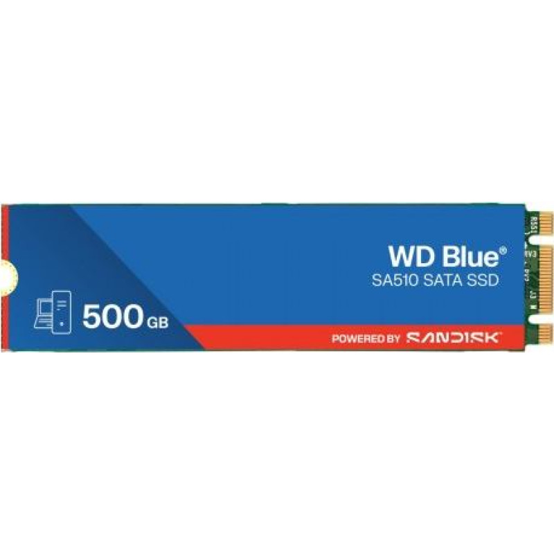 Western Digital SSD drive Blue 500GB SA510 M.2 2280 WDS500G3B0B
