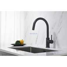 Bluewater Kitchen mixer with pull-out hose, Blue Water Plaza, matte black.