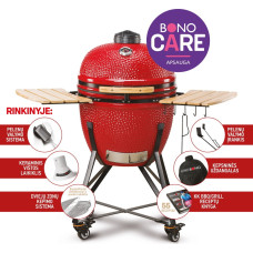 Kamado Barbecue grill BONO GRANDE, red