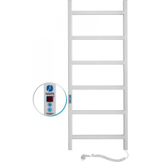 Navin Electric towel warmer Nordic 500*1200 Digital, right-hand version, white, 12-841052-5012.