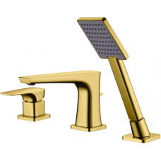 Bluewater The mixer is mounted on the edge of the bathtub, Blue Water Monaco MON-BWW.080, gold color.