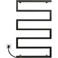 Kosser Electric towel warmer Zeta 900x550 EL, with timer, black (cable on the left)