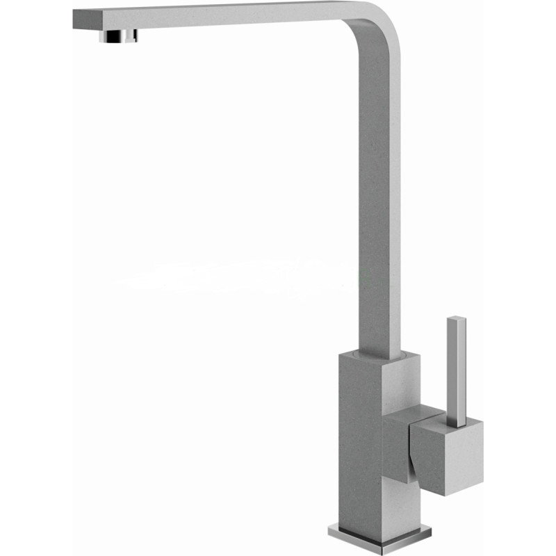 Alveus Mixer, Jenny-inox, brushed stainless steel.