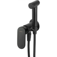 Deante Post-wall bidet shower set, Alpinia BGA_N34M, Nero.