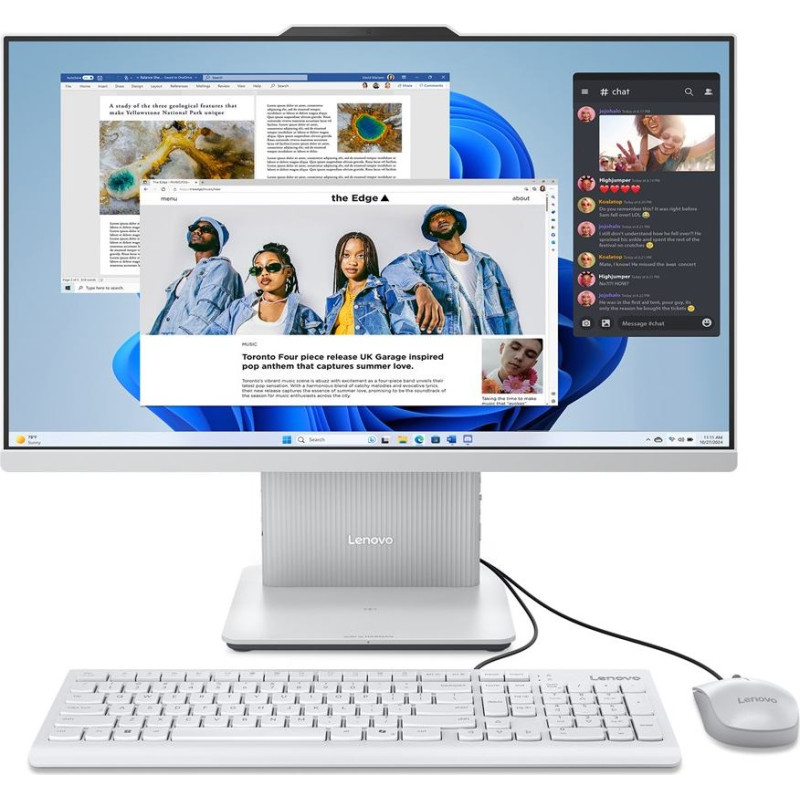 Lenovo IdeaCentre AIO 24IRH9 Intel&reg; Core&trade; i7 i7-13620H 60.5 cm (23.8") 1920 x 1080 pixels All-in-One PC 16 GB DDR5-SDRAM 512 GB SSD Wi-Fi 6 (802.11ax) Windows 11 Home Grey