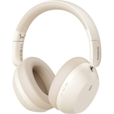 Baseus Bass 35 Max Headphones Wired & Wireless Head-band Music USB Type-C Bluetooth Beige