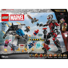 Lego Marvel 76314 Kapitan Ameryka: Wojna bohater&oacute;w &mdash; bitwa
