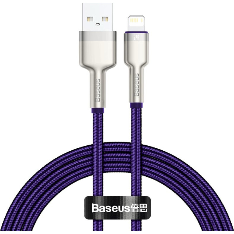 Baseus USB cable for Lightning Baseus Cafule, 2.4A, 1m (purple)