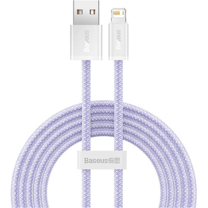 Baseus USB cable for Lightning Baseus Dynamic 2 Series, 2.4A, 2m (purple)