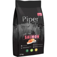 Dolina Noteci Piper Animals with salmon - dry dog food - 12 kg