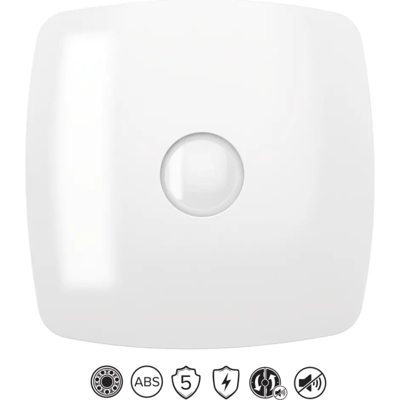 Vlano Vonios kambario ventiliatorius Vlano ENSO 125 (paprastas komplektas) 125 mm