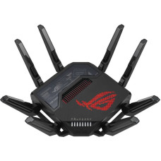 Asus ROG Rapture GT-BE98 bezvadu rūteris 10 Gigabit Ethernet Quad-band (2.4 GHz / 5 GHz-1 / 5 GHz-2 / 6 GHz) Melns