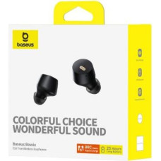 Baseus Earphone Bluetooth Bowie E18 TWS Earphones, BT 5.3, ENC, IPX4, Black EU (A00023800123-00)
