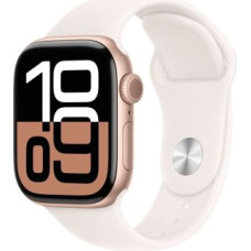 Apple Watch Series 10 GPS 46mm Rose Gold Alu Case, Light Blush Sport Band M/L EU MWWU3