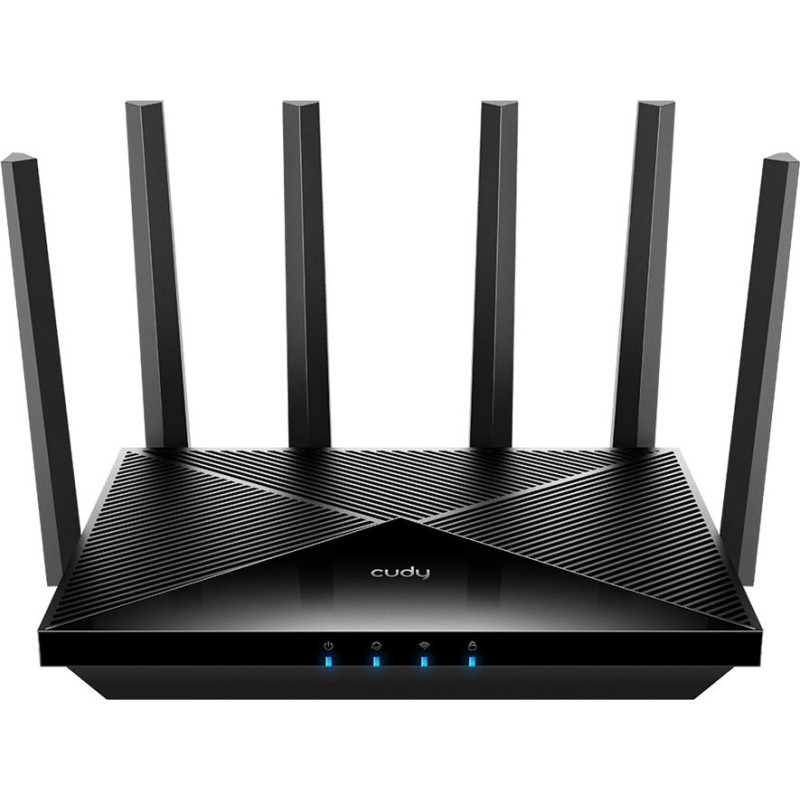 Cudy WR11000 wireless router 2.5 Gigabit Ethernet Tri-band (2.4 GHz / 5 GHz / 6 GHz) Black