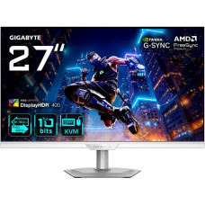 Gigabyte M27UP ICE 27&rdquo; 4K UHD Gaming Monitor - Dual Mode (4K 160Hz or FHD 320Hz), 3840 x 2160, 1ms, 350 cd/m&sup2;, FreeSync Premium, DisplayHDR400, HDMI 2.1, Displayport 1.4
