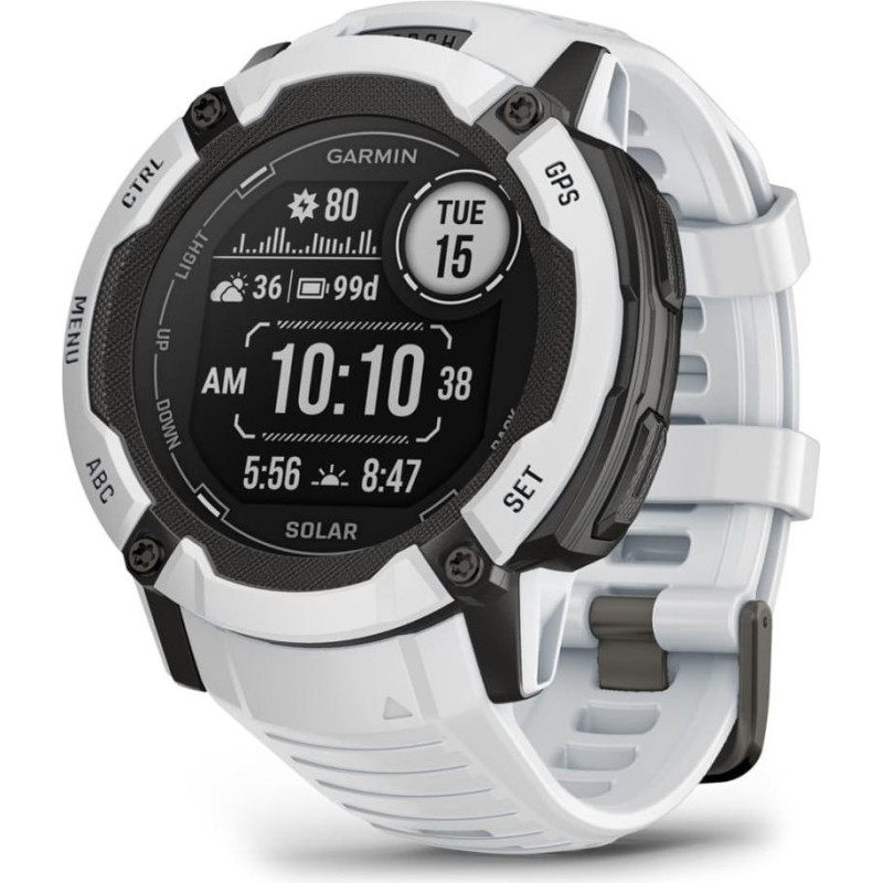 Garmin Instinct 2X Solar 2.79 cm (1.1") MIP 50 mm Digital 176 x 176 pixels Touchscreen White GPS (satellite)