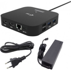 I-Tec Docking Station USB-C 2x HDMI Dock PD + Charger 100W