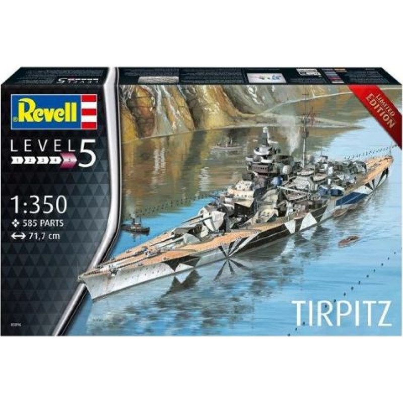 Revell Plastic model ship Tirpitz 1:350