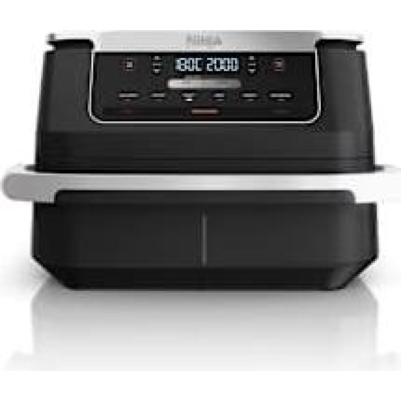 Ninja AF550EU fryer Double 6.6 L Stand-alone 2470 W Hot air fryer Black, Silver