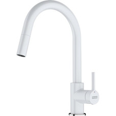 Franke Kitchen mixer tap, Lina, with pull-out hose, white, 115.0626.081