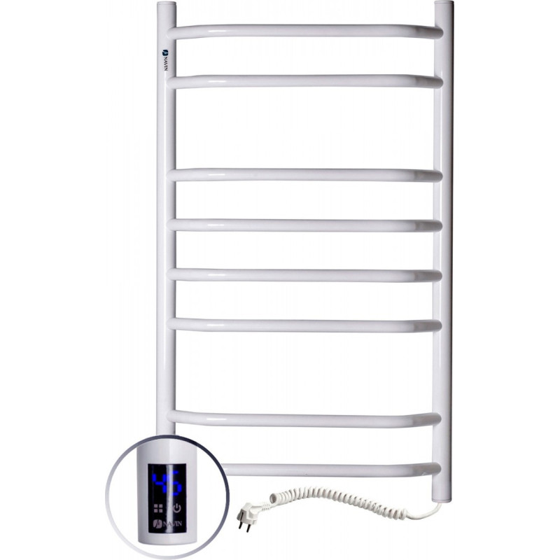 Navin Electric towel warmer, Blue, 480*800, with sensor and timer, right-hand version, 12-006033-4880.