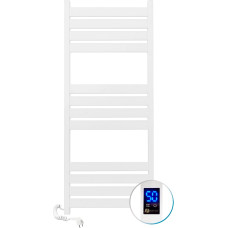 Navin Electric towel warmer, Largo 500*1200, sensor on the left, white, 12-844153-5012.