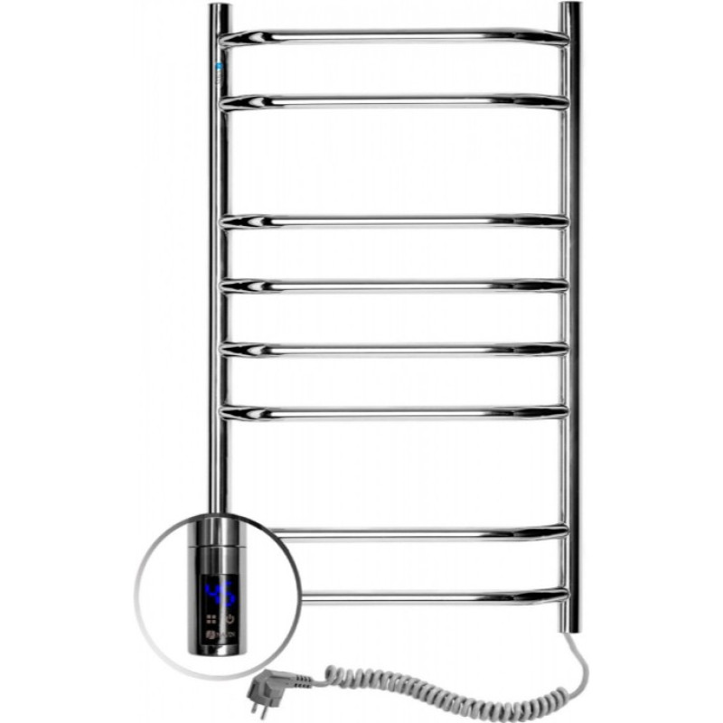 Navin Electric towel warmer, Blue, 480*800, with sensor and timer, right-hand version, 10-006033-4880.