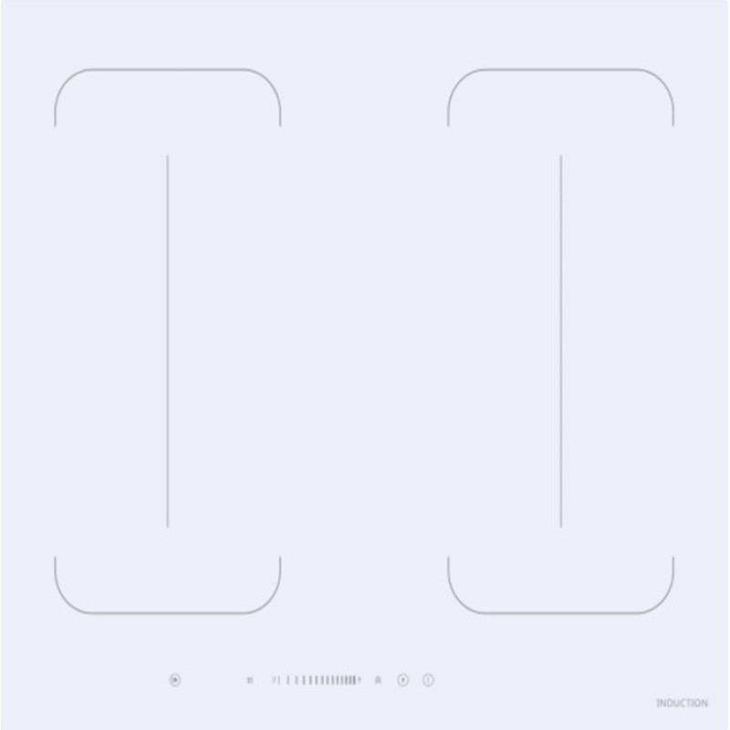 Schlosser White built-in induction hob PI604Q3WH