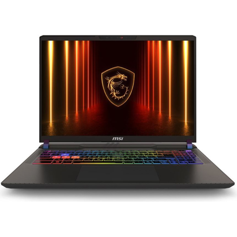 MSI Vector 16 HX AI A2XWIG-405PL Intel Core Ultra 9 275HX Laptop 40.6 cm (16") Quad HD+ 16 GB DDR5-SDRAM 1 TB SSD NVIDIA GeForce RTX 5080 Wi-Fi 7 (802.11be) Windows 11 Home Grey